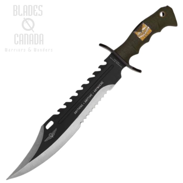 UC Marine Force Recon Sawback Bowie Fixed Blade Knife, UC2863